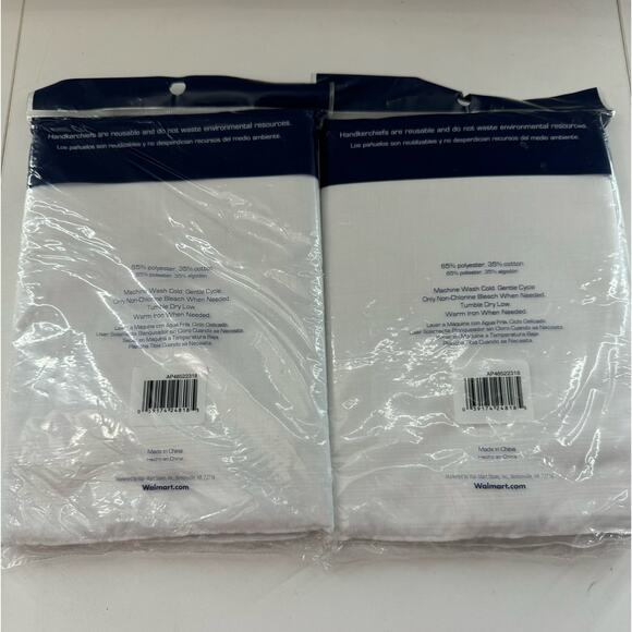 Old Stock Puritan White Handkerchiefs Pack of 13 (Set of 2) NEW - Picture 3 of 4